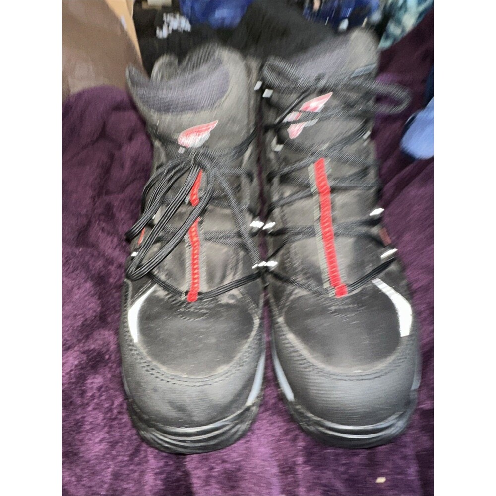 Red Wings 6671 Flex Force Waterproof Safety Toe Steel Black Boots 9D Vibram